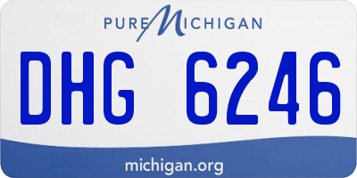 MI license plate DHG6246