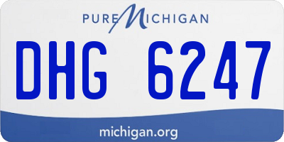 MI license plate DHG6247