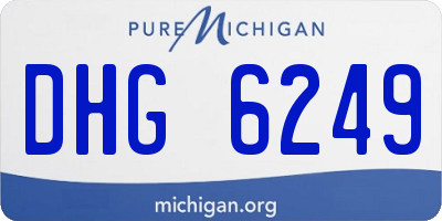 MI license plate DHG6249