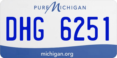 MI license plate DHG6251
