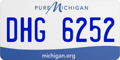 MI license plate DHG6252