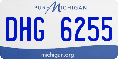 MI license plate DHG6255
