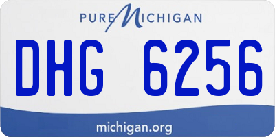 MI license plate DHG6256