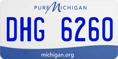MI license plate DHG6260