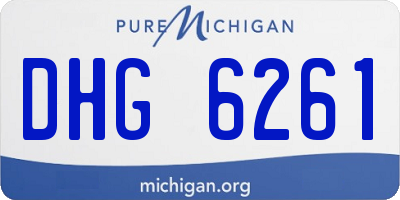 MI license plate DHG6261