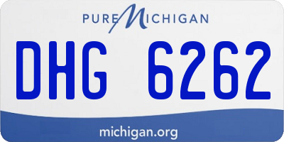 MI license plate DHG6262