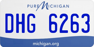 MI license plate DHG6263