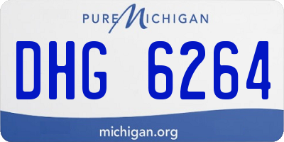MI license plate DHG6264