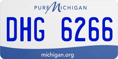 MI license plate DHG6266