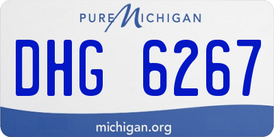 MI license plate DHG6267