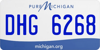 MI license plate DHG6268