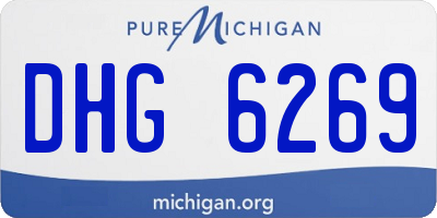 MI license plate DHG6269
