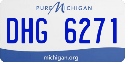 MI license plate DHG6271