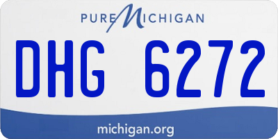 MI license plate DHG6272