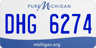 MI license plate DHG6274