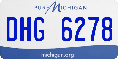 MI license plate DHG6278