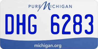 MI license plate DHG6283