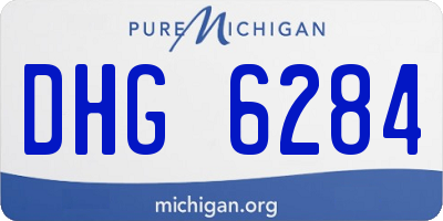 MI license plate DHG6284