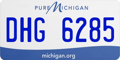 MI license plate DHG6285