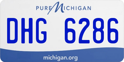 MI license plate DHG6286