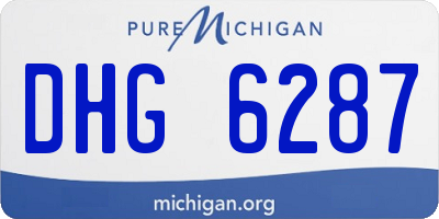 MI license plate DHG6287
