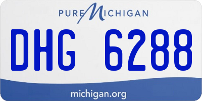 MI license plate DHG6288