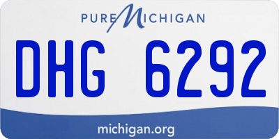 MI license plate DHG6292