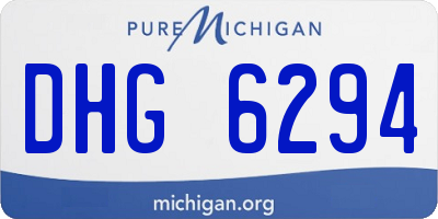 MI license plate DHG6294