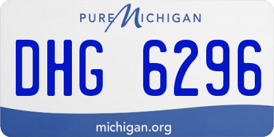 MI license plate DHG6296