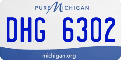 MI license plate DHG6302