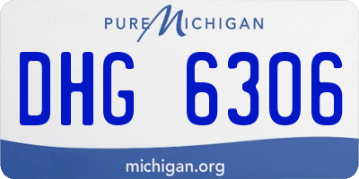 MI license plate DHG6306