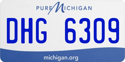 MI license plate DHG6309