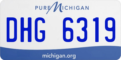 MI license plate DHG6319