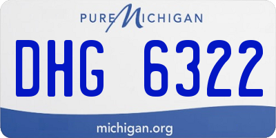 MI license plate DHG6322