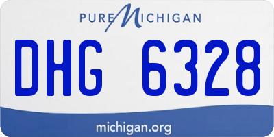 MI license plate DHG6328