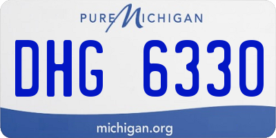 MI license plate DHG6330