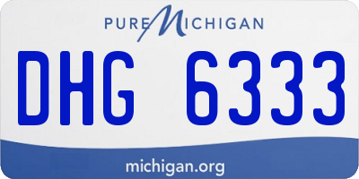 MI license plate DHG6333
