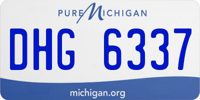 MI license plate DHG6337