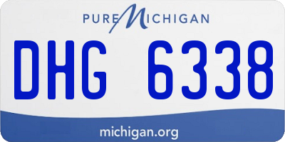 MI license plate DHG6338