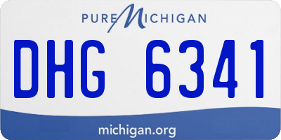 MI license plate DHG6341