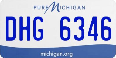 MI license plate DHG6346