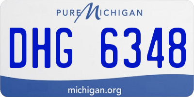 MI license plate DHG6348