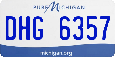 MI license plate DHG6357