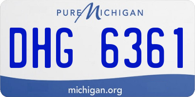 MI license plate DHG6361