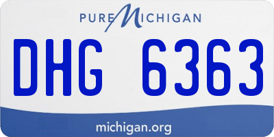 MI license plate DHG6363