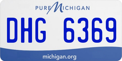 MI license plate DHG6369