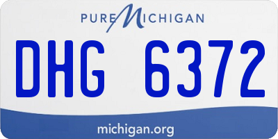 MI license plate DHG6372