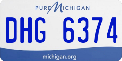 MI license plate DHG6374