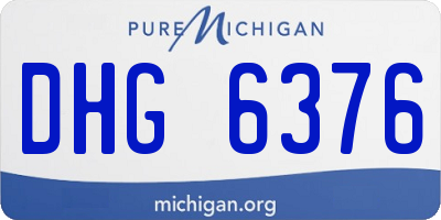 MI license plate DHG6376
