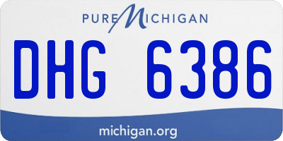 MI license plate DHG6386